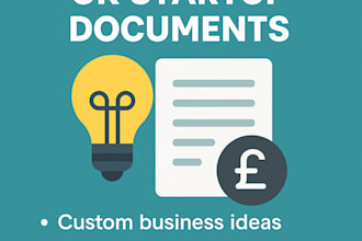 provide business ideas and UK startup documents