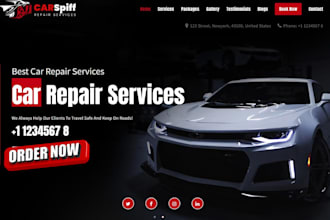 build a responsive car detailing website car wash website auto detailing website