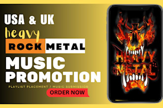 pitch USA UK heavy rock metal music promotion to active spotify playlist curator