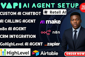 vapi ai retell ai n8n ai agent ai calling agent ai cold calling make com
