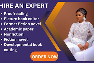 proofread format fiction,nonfiction novel, developmental book edit,picture book