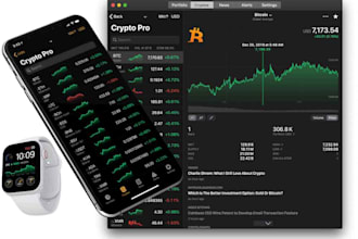 develop a crypto tracking app, wallet, coin tracker website, or game