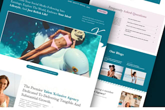 create onlyfans agency website, onlyfans management website, modeling website