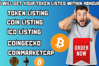 do token listing ico listing lbank uniswap, coinmarketcap, coingecko listing