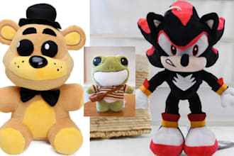 do custom cute plush toy, 3d action figure 3d toy design 3d model stl files