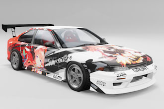 create beamng drive car, and beamng  skin