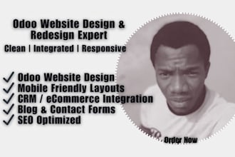 design or redesign your odoo website professionally