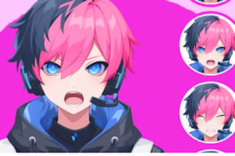 draw custom pngtuber avatar for  steaming for vtuber twitch