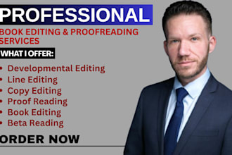 beta read proofread copy edit and do developmental edit for your manuscript