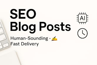 write SEO blog posts using ai fast human and optimized