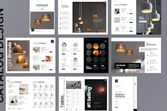 design product catalog, sell sheet, lookbook, catalogue, magazine design