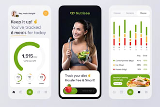 build ai calories tracker app, nutrition app, ai fitness app, ai diet app