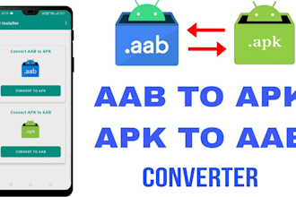 convert apk to aab, ios app and give you sources code