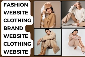 design fashion website clothing brand website clothing website