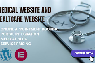 design professional medical, healthcare and dental websites for your websites