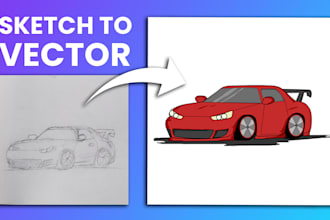 convert your sketch to perfect digital vector art