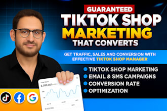 setup tiktok shop, instagram shop, facebook shop or shopify dropshipping store
