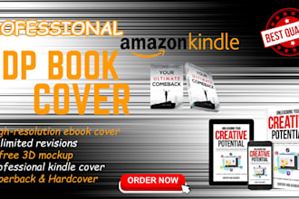 do book cover design, ebook cover design, kdp book cover