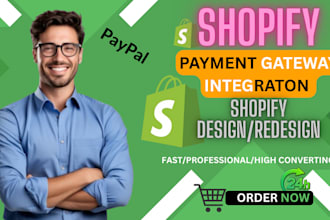 setup shopify payment gateway integration, design shopify dropshipping store