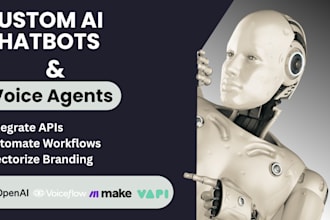 ai chatbot expert developer using voiceflow, chatgpt, make ai, vapi ai