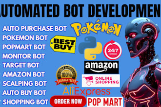 create pokemon bot auto purchase bot monitor bot target bot buying bot popmart