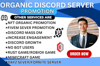 game server dayz , active fivem server ,discord server promotion discord mass dm