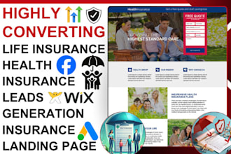 generate life insurance leads health insurance landing page insurance website