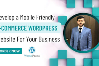 build a mobile responsive ecommerce wordpress website