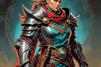 do a dnd character art and oc character