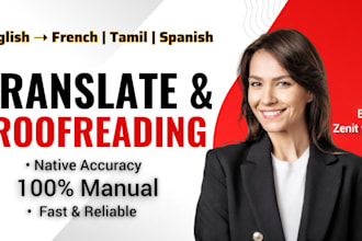 translate and manually proofread in multiple languages