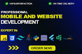 develop mobile or web applications with backend integration