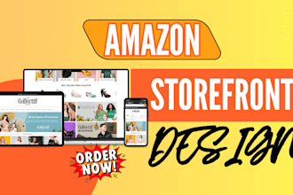 design a professional amazon storefront for authors handmade sellers product seo