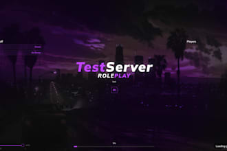 develop a professional fivem server with panel integration and nice UI