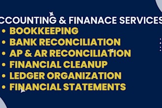 handle bookkeeping, financial cleanup, reconciliations in qb, zoho, ns, xero