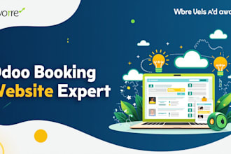 build odoo booking website, hotel, rental, events reservation portal