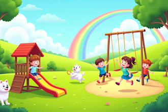 design child book illustrations, children book, story book illustrations