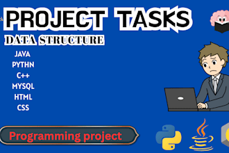 do java , python and cpp with dsa projects conceptually