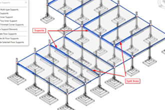 create concrete, steel structures foundation, timber and farming plan
