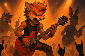 draw furry or scalie art of your character create an original character or furry