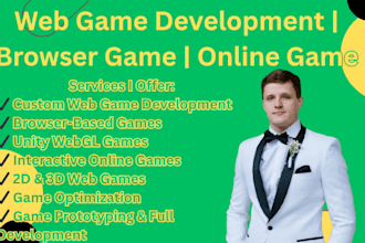 do web game development, browser game, online game, unity web game, webgl game