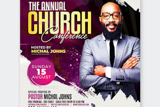 design church flyer event flyer postcard wedding invtation epk and banner design