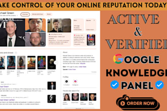 build a verified and standard google panel knowledgepanel for any category, gmb