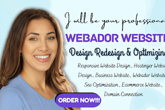 build webador website design redesign webador website webador landing page site