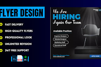 do business recruitment hiring flyer recruitment job vacancy flyer in 3 hours