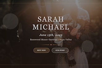 create a beautiful, custom website for your event