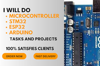 do microcontroller programming for stm32, arduino and esp32 with custom firmware