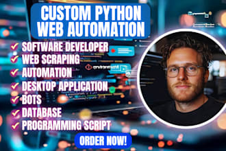 do python bots web automation web scraping, api integration, c cpp sql scripts