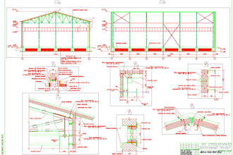prepare steel structural drawings, steel detailing and estimations