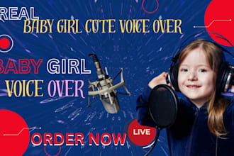 record real little baby girl voiceover for audible amazon audiobook narration
