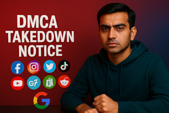 report remove takedown mugshots, instagram,yt,tiktok,reddit,x,shopify,under dmca
